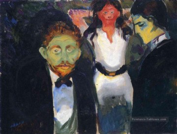  expressionism - jalousie de la série la salle verte 1907 Edvard Munch Expressionnisme